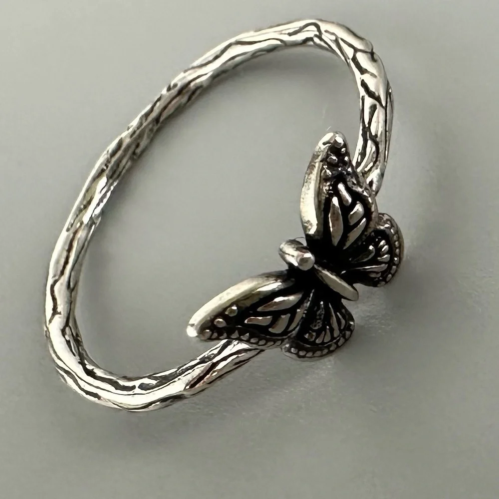 Sterling Silver Butterfly Ring